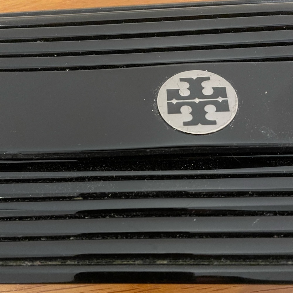 Tory Burch Glossy Black Clutch - Picture 3 of 6